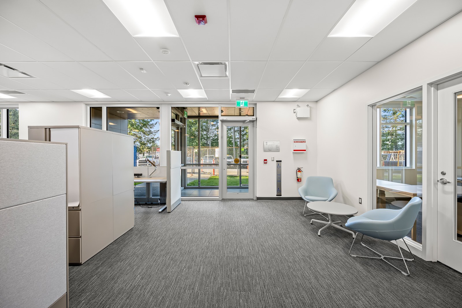 BC Hydro · Courtenay Office · Entrance and open work area
