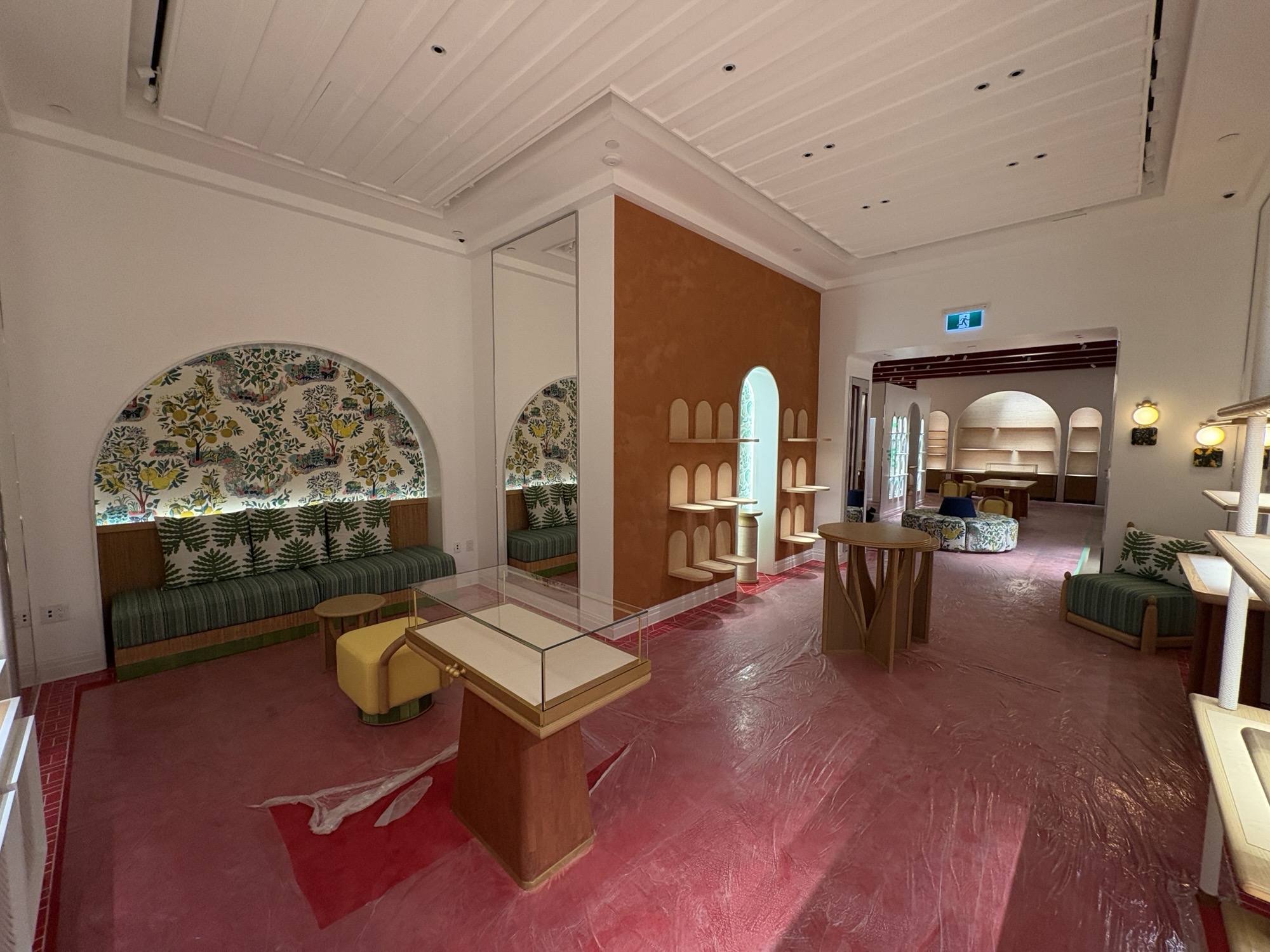 Christian Louboutin · Oakridge Park · Interior display spaces during construction